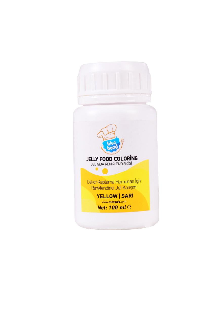 Blue Bead Sarı Jel Gıda Boyası  100 ml