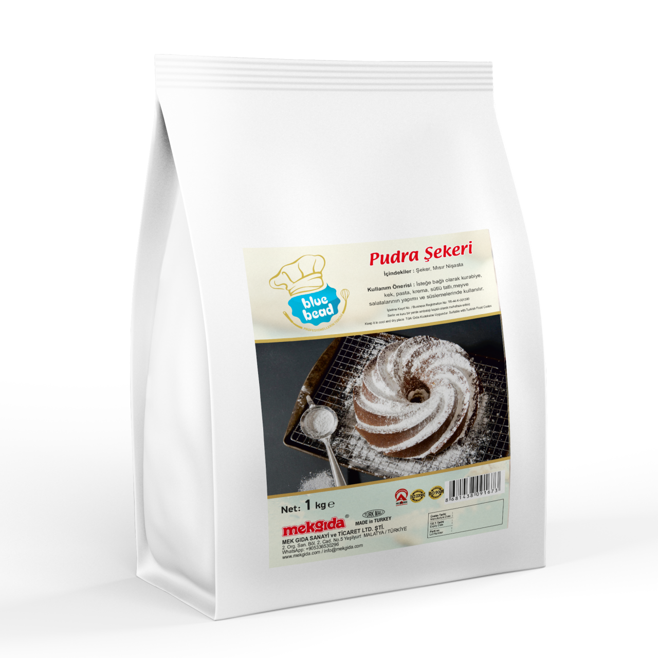 Blue Bead Pudra Şekeri 1 KG