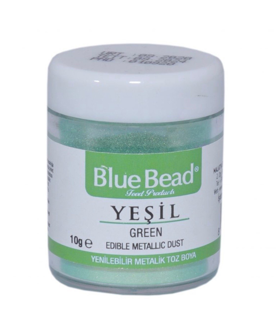 BlueBead Yeşil Yenilebilir Sim Boya 10 gr.