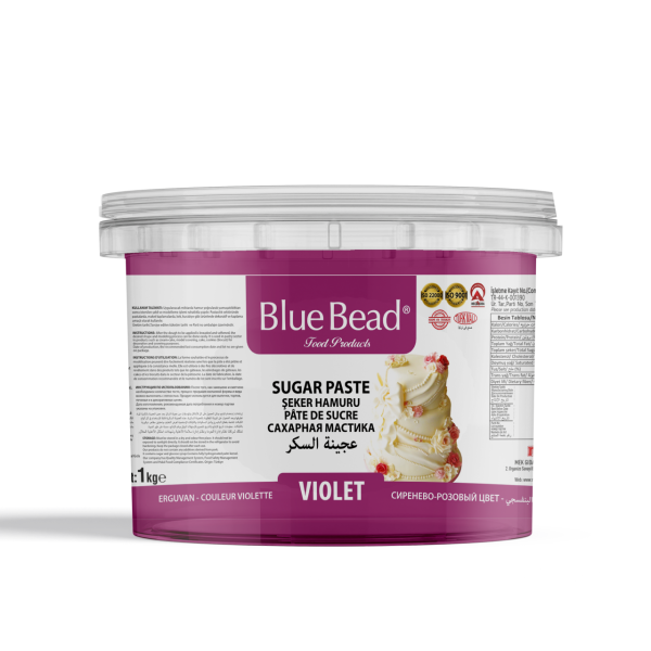 Blue Bead Şeker Hamuru Erguvan 1 KG