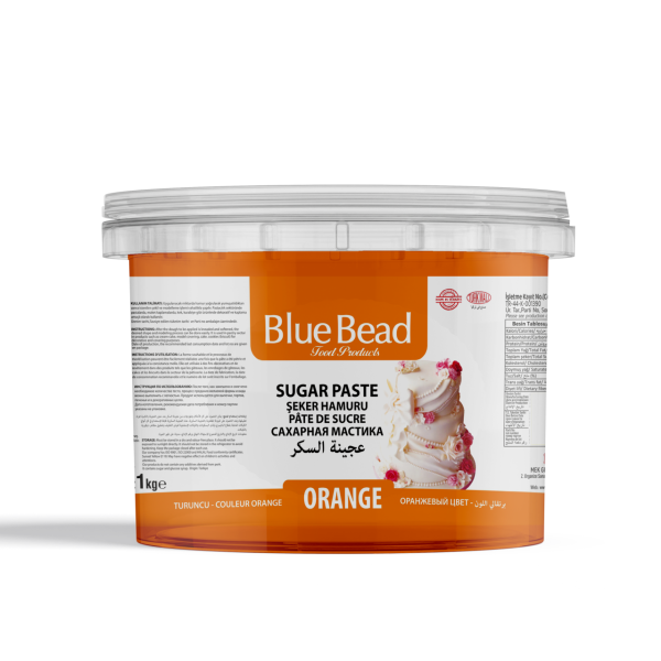 Blue Bead Turuncu  Şeker Hamuru 1 KG