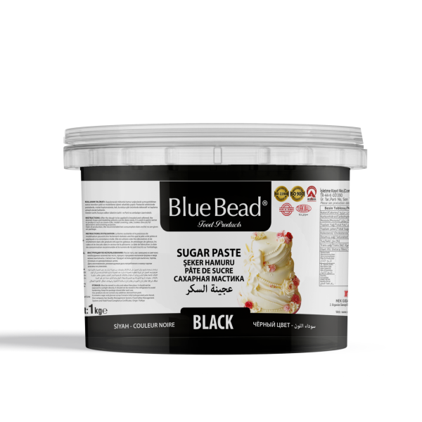 Blue Bead Şeker Hamuru Siyah 1 KG