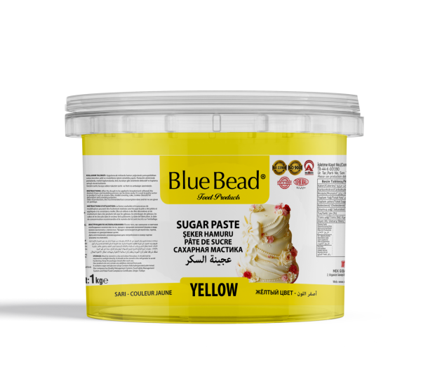 Blue Bead Şeker Hamuru Sarı 1 KG