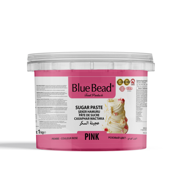 Blue Bead Pembe Şeker Hamuru 1 KG