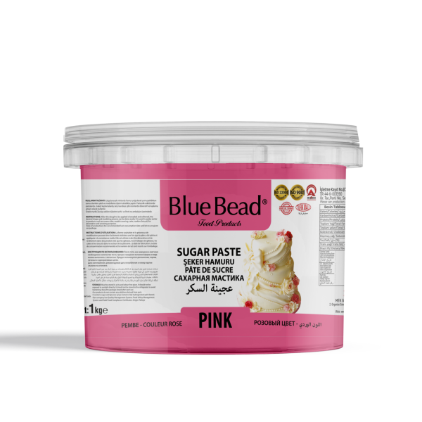 Blue Bead Pembe Şeker Hamuru 1 KG