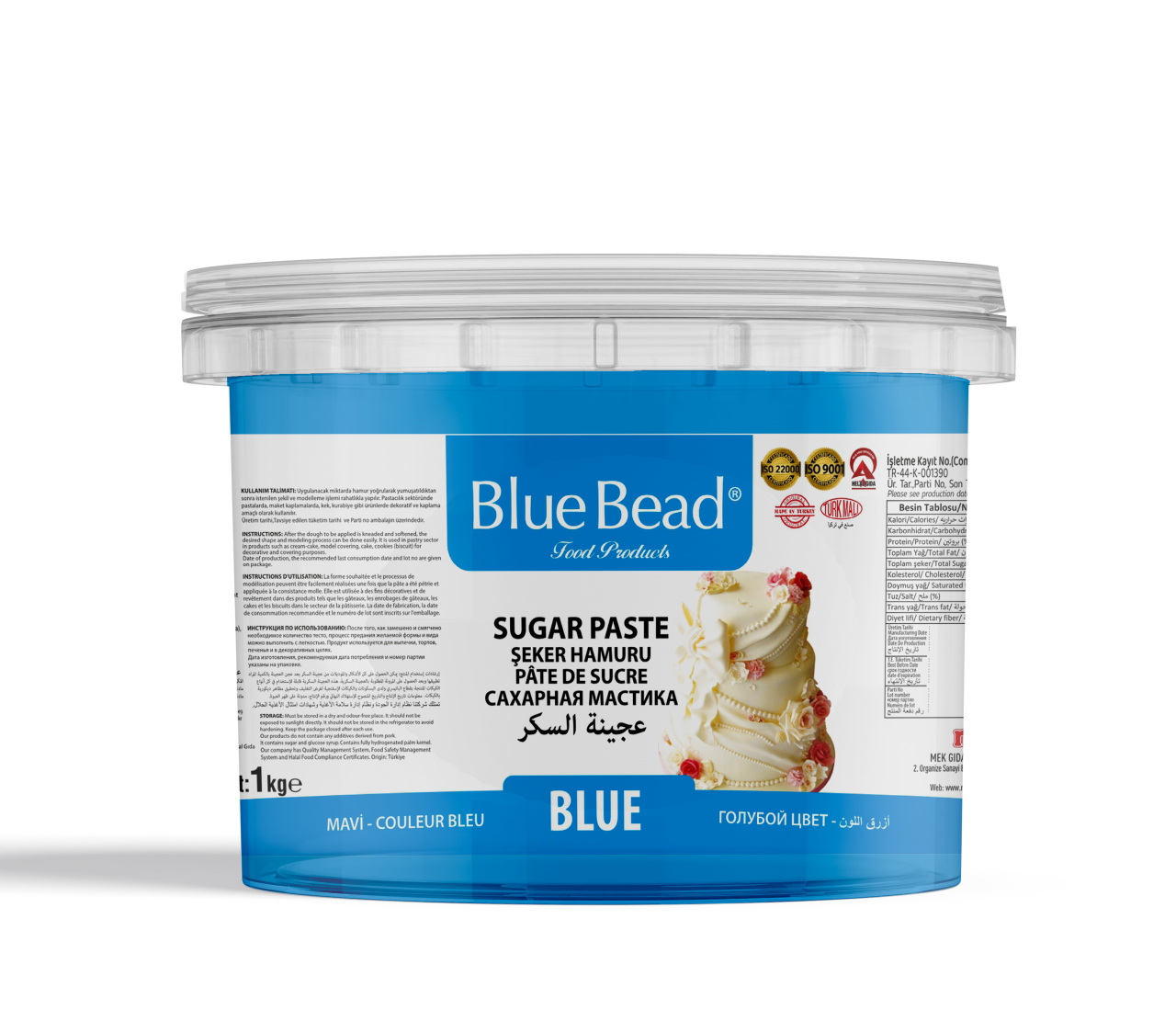Blue Bead Mavi Şeker Hamuru  1 KG