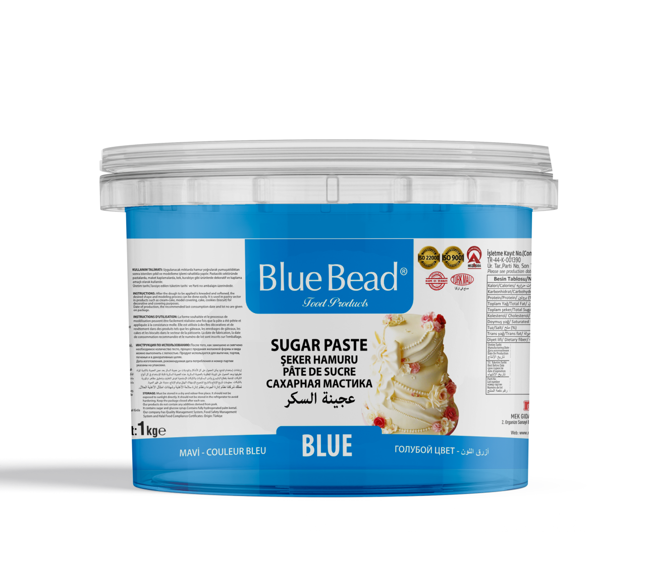 Blue Bead Mavi Şeker Hamuru  1 KG