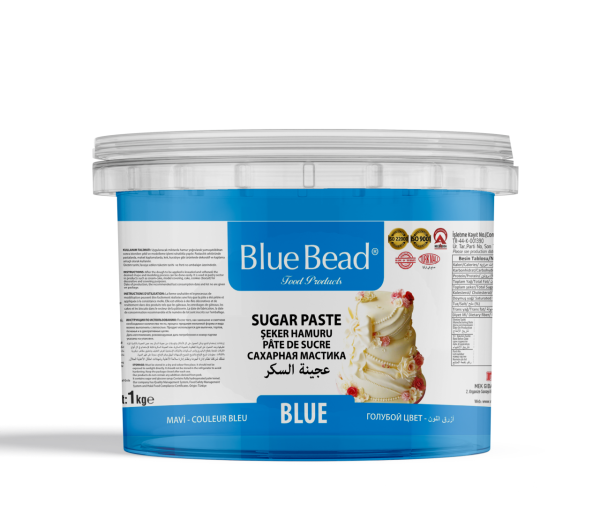 Blue Bead Şeker Hamuru Mavi  1 KG