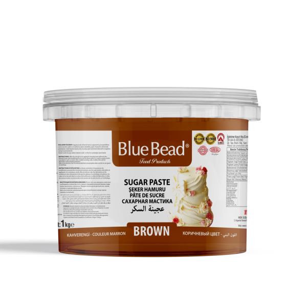 Blue Bead Kahverengi Şeker Hamuru  1 KG