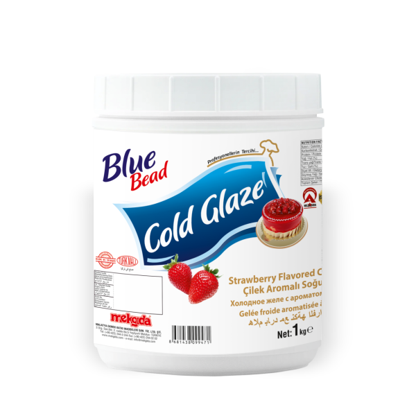 Blue Bead Soğuk Pasta Jölesi Çilekli 1 KG