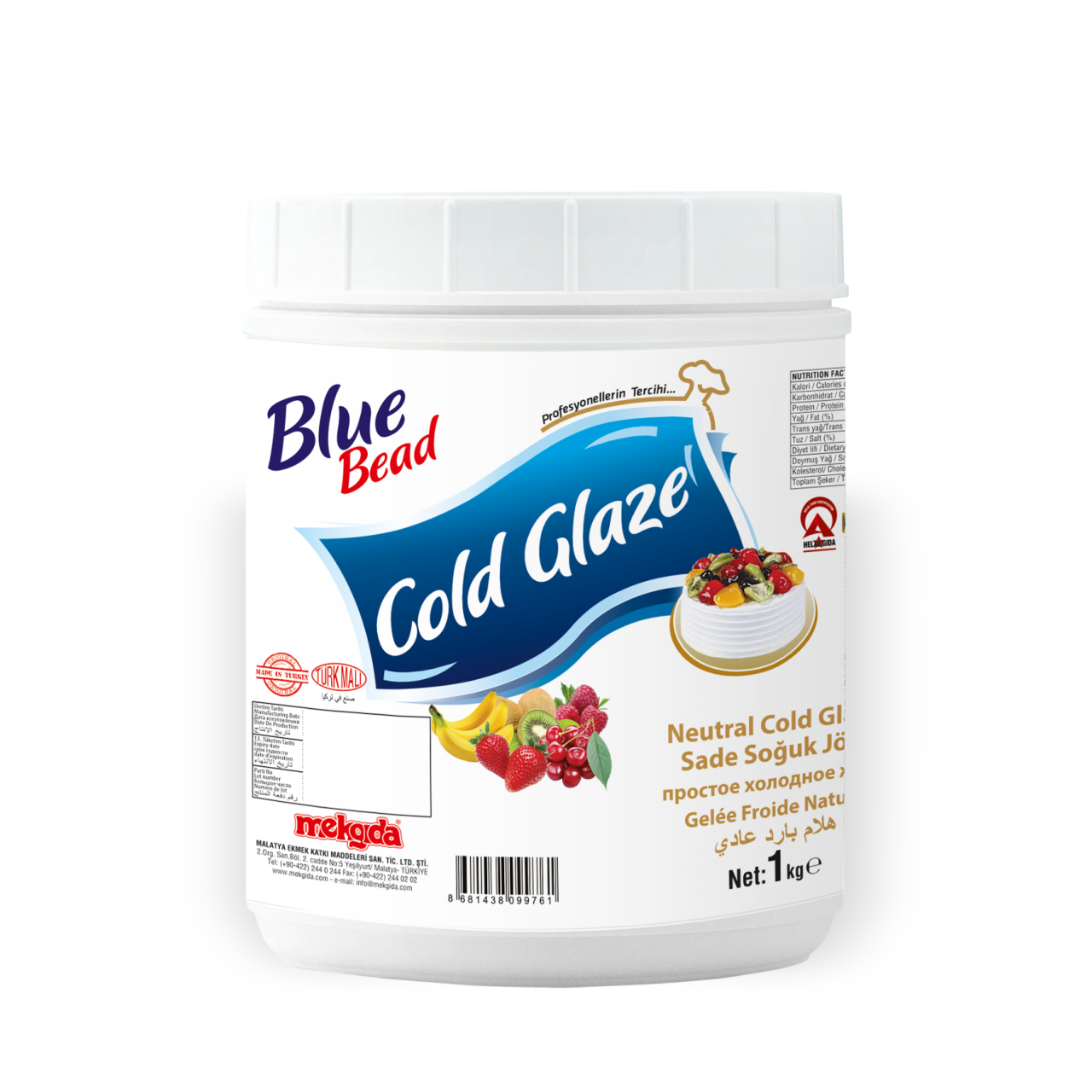 Blue Bead Pasta Jölesi Sade 1 KG