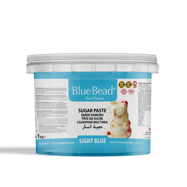 Blue Bead Şeker Hamuru Açık Mavi 1 KG