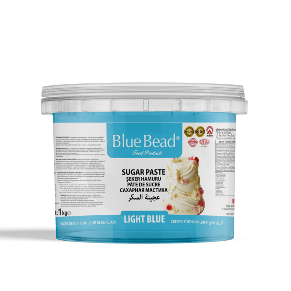 Blue Bead Şeker Hamuru Açık Mavi 1 KG