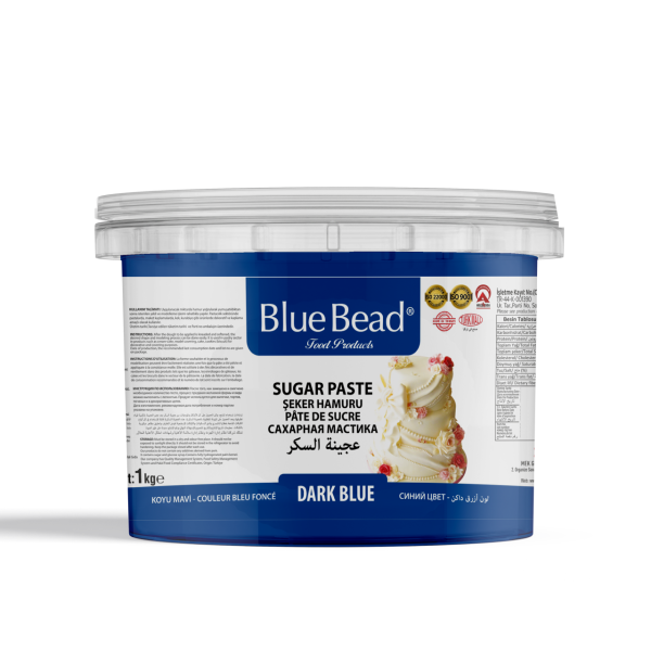 Blue Bead Şeker Hamuru Koyu Mavi 1 KG