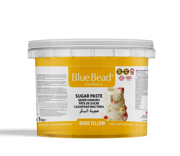 Blue Bead Şeker Hamuru Koyu Sarı 1 KG