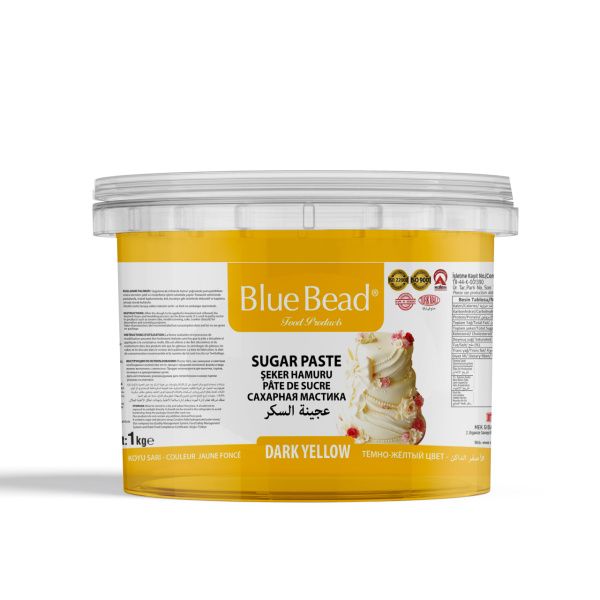 Blue Bead Şeker Hamuru Koyu Sarı 1 KG