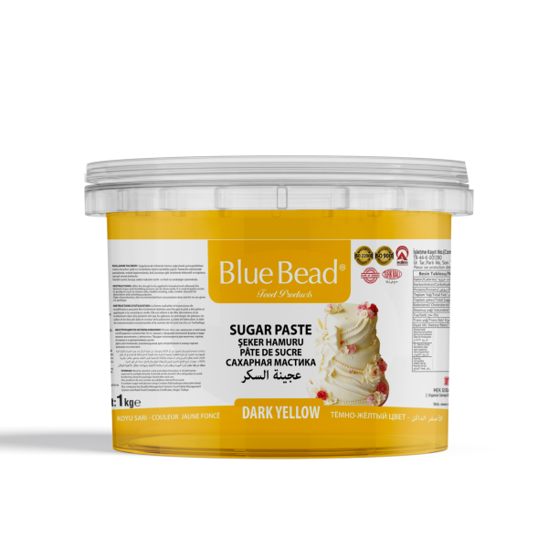 Blue Bead Koyu Sarı Şeker Hamuru 1 KG