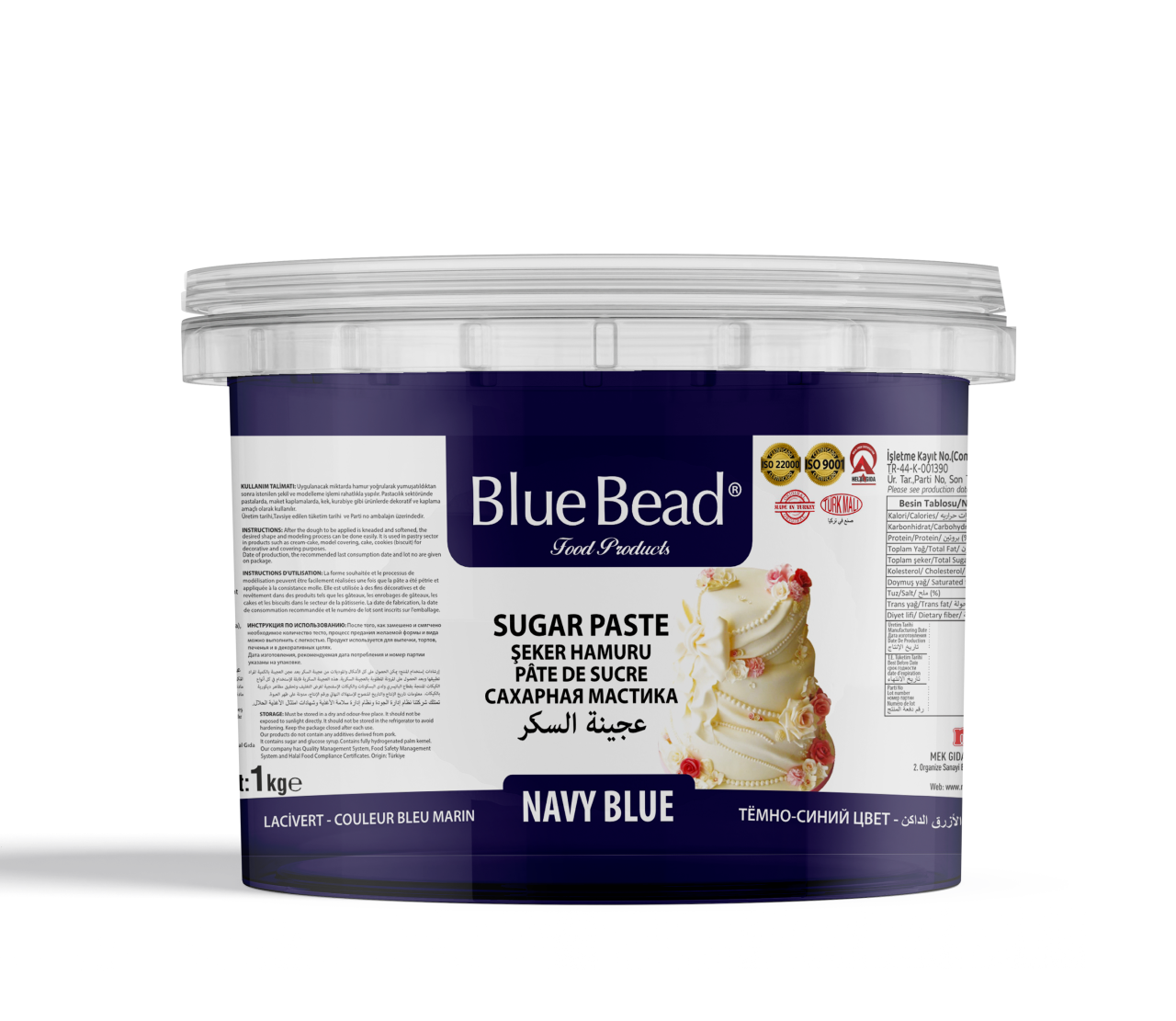 BlueBead Şeker Hamuru Lacivert 1 KG