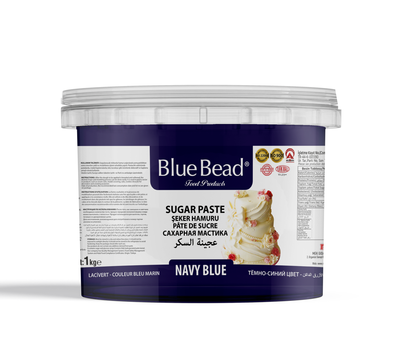 BlueBead Lacivert Şeker Hamuru 1 KG