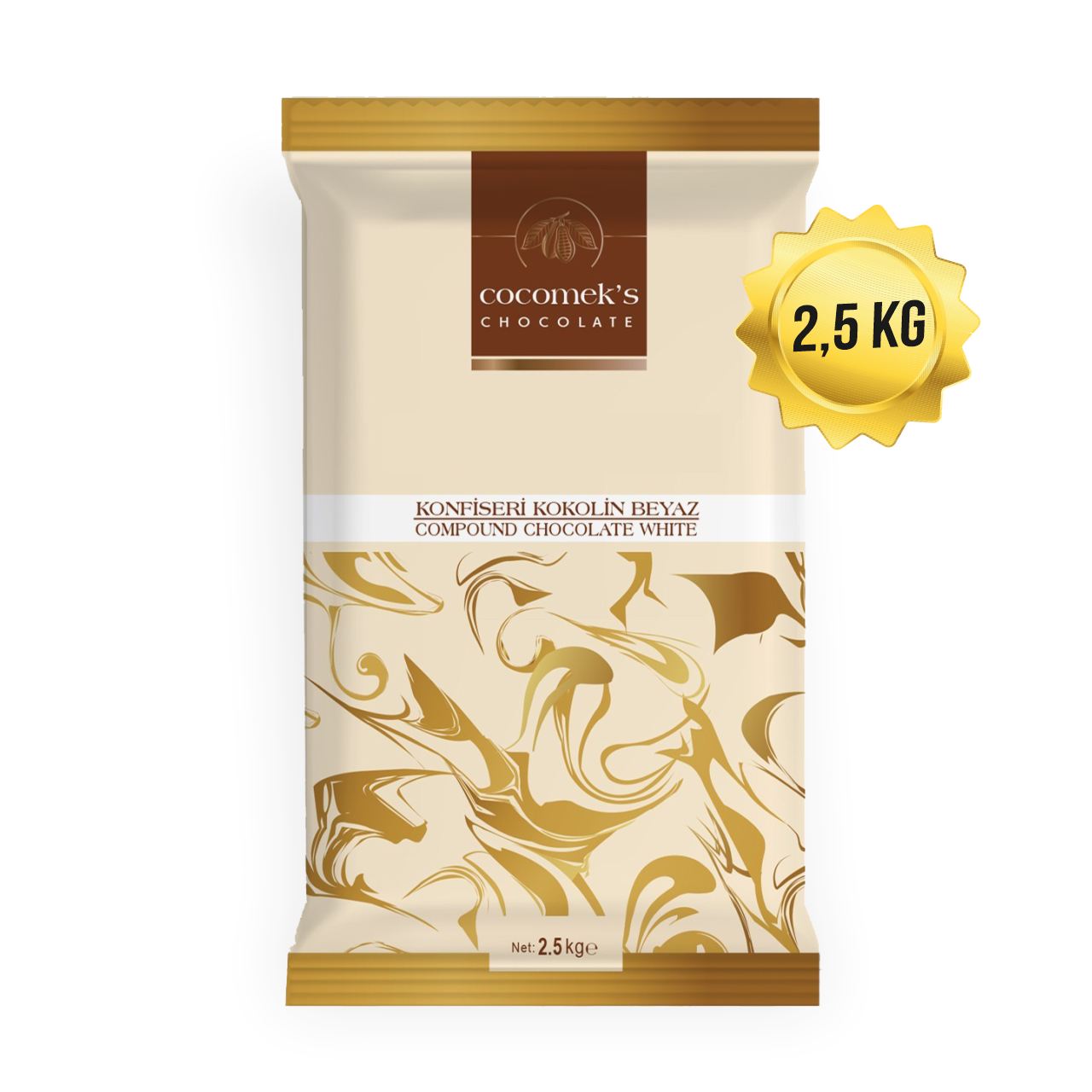 Cocomeks Konfiseri Çikolata Beyaz 2.5 KG