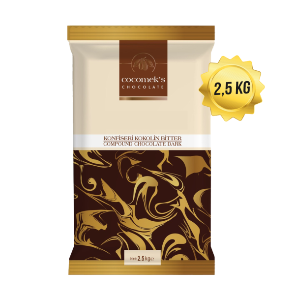 Cocomeks Konfiseri Çikolata Bitter 2.5 KG