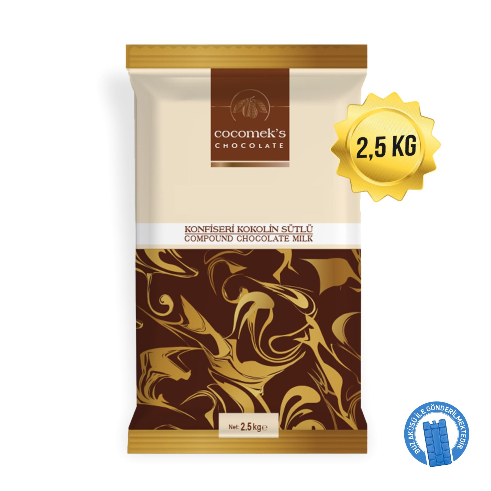 Cocomeks Konfiseri Çikolata Sütlü 2.5 KG