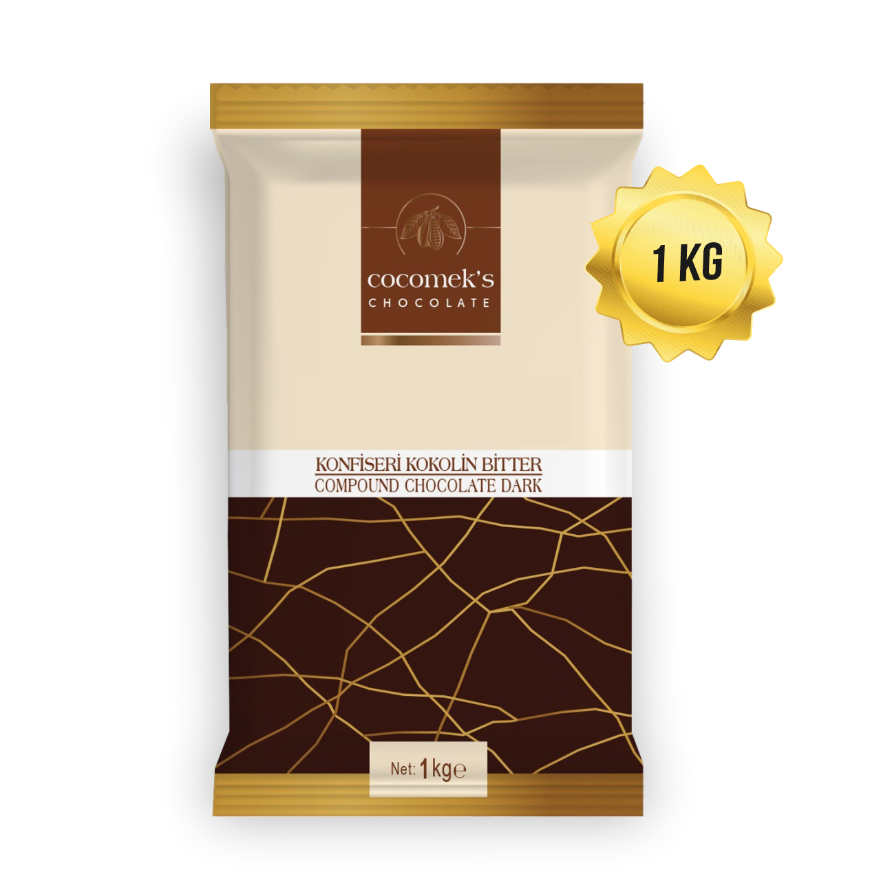 Cocomeks Konfiseri Çikolata Bitter 1 KG