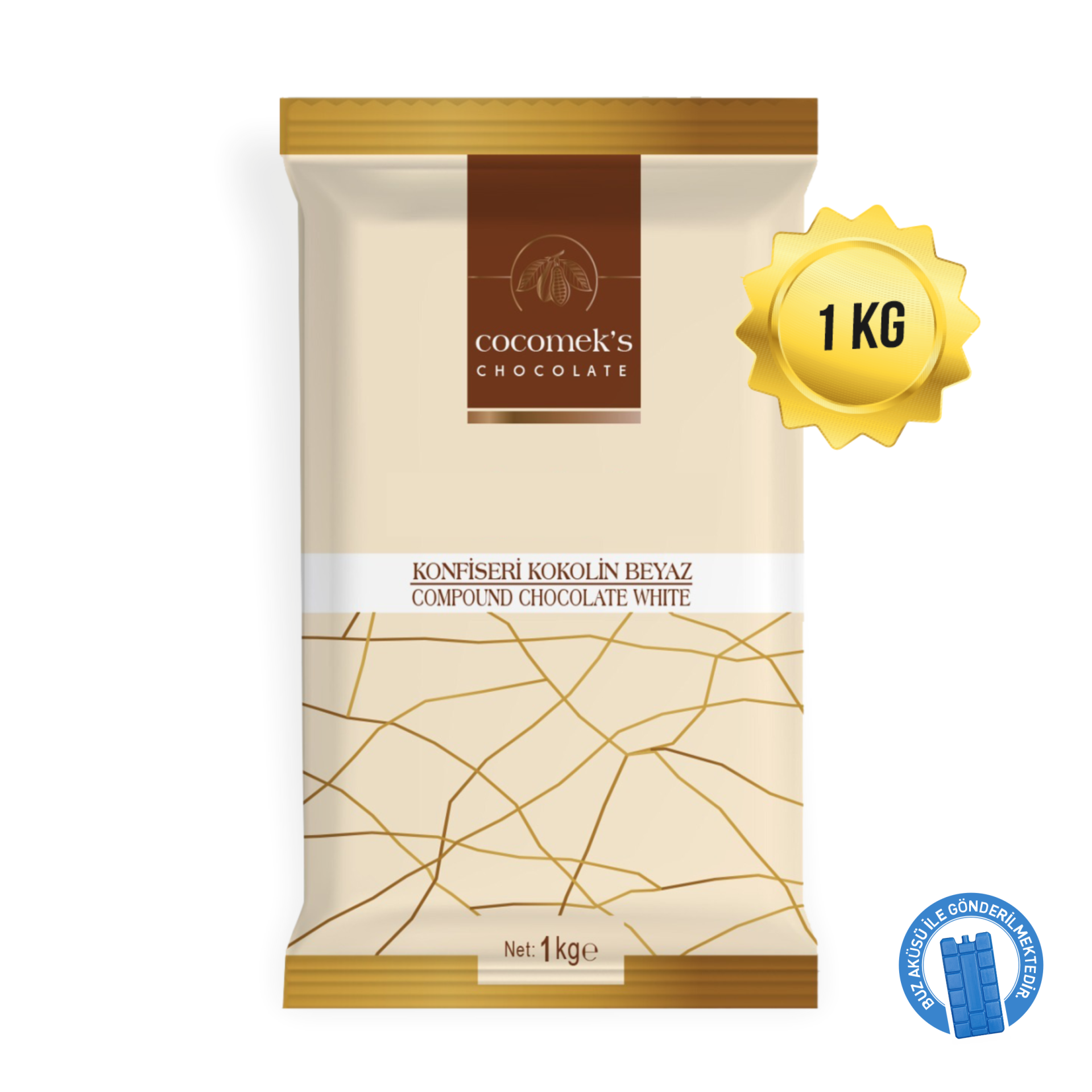 Cocomeks Konfiseri Çikolata Beyaz 1 KG