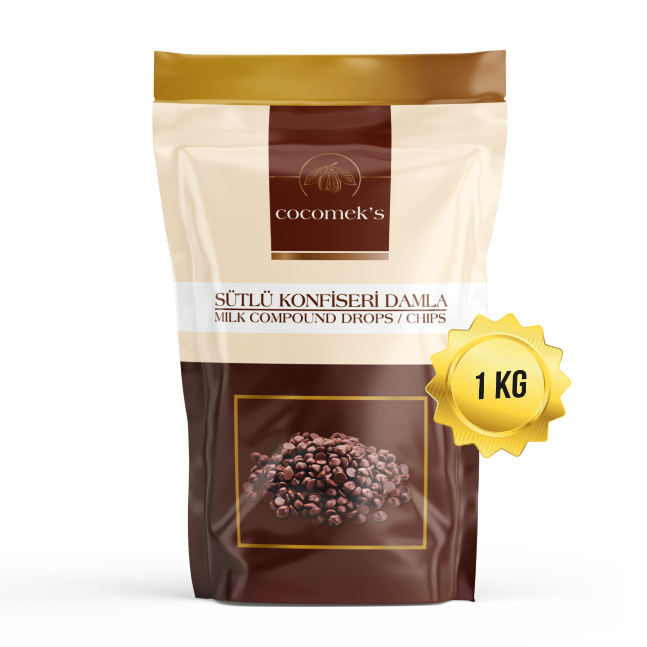 Cocomeks Sütlü Konfiseri Damla Çikolata 1 KG