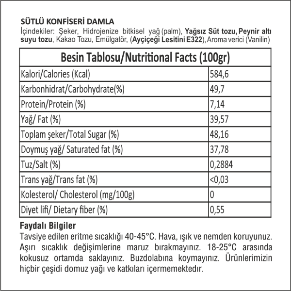 Cocomeks Sütlü Konfiseri Damla Çikolata 1 KG