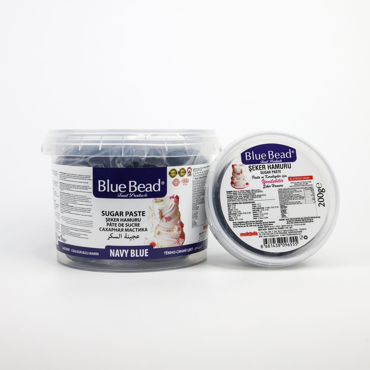 Blue Bead Şeker Hamuru Lacivert 200 gr