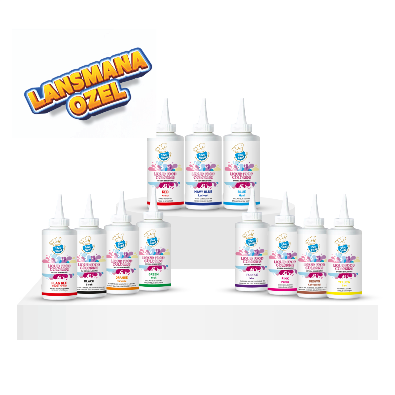 Blue Bead Sıvı Gıda Boyası 150 ML 11'li Set