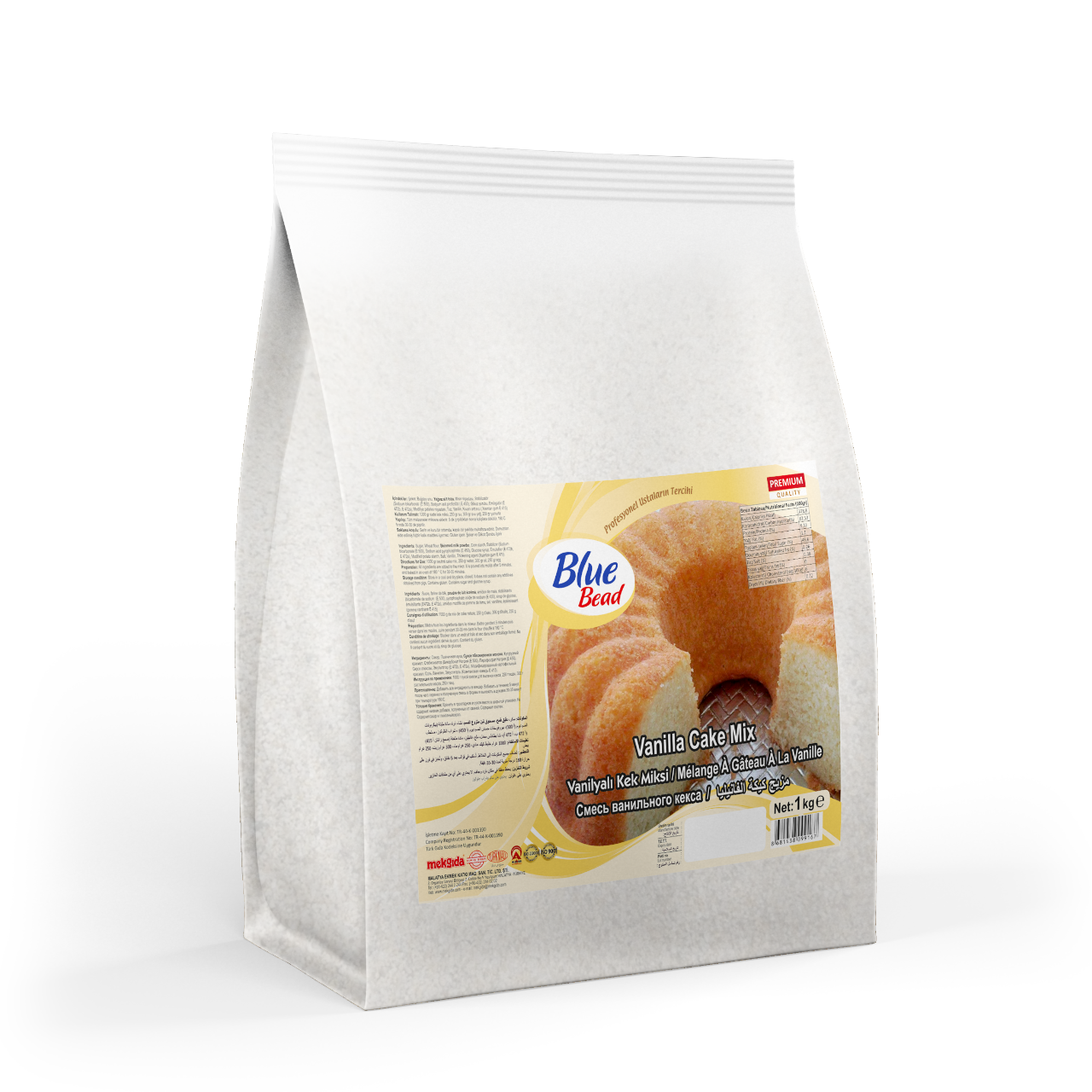 Blue Bead Vanilyalı Kek Miksi 1 KG