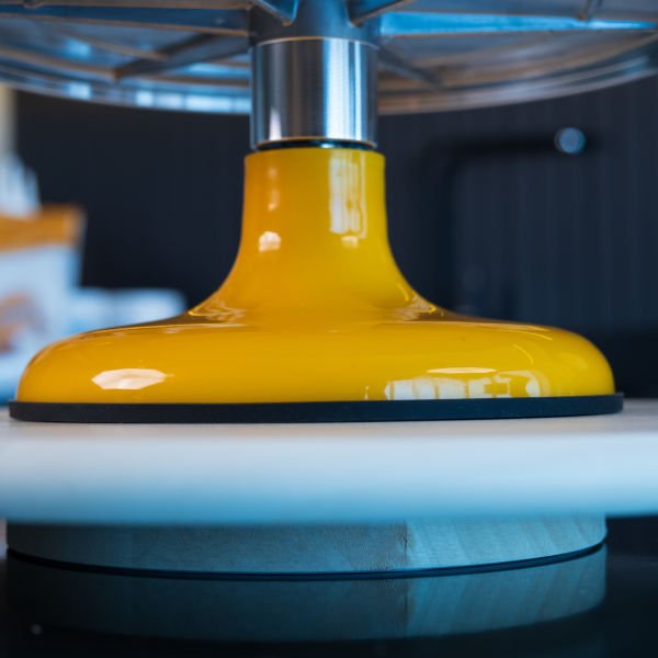 Döner Pasta Sıvama Standı Paslanmaz Metal - Sarı