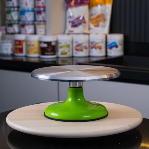 Döner Pasta Sıvama Standı Paslanmaz Metal - Yeşil