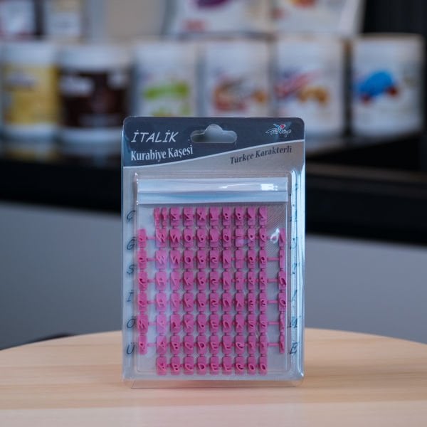 Kurabiye ve Şeker Hamuru Yazı Kaşesi - İtalik