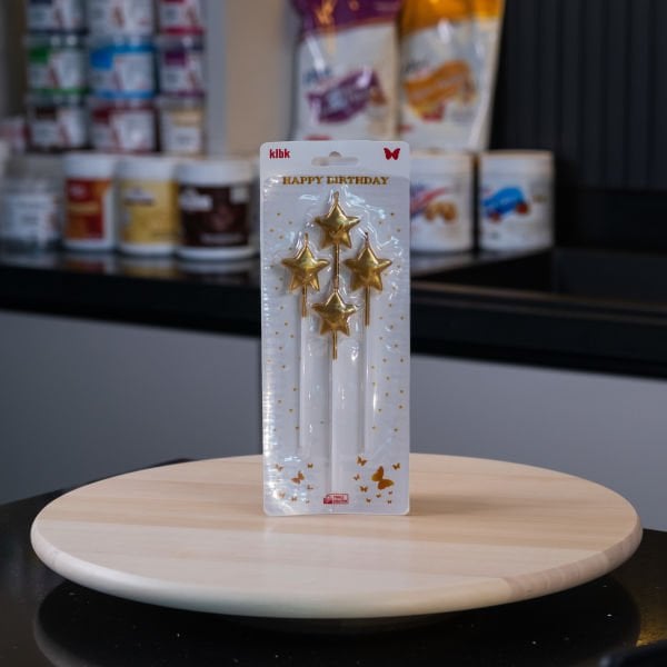 4'Lü Gold Yıldız Mum