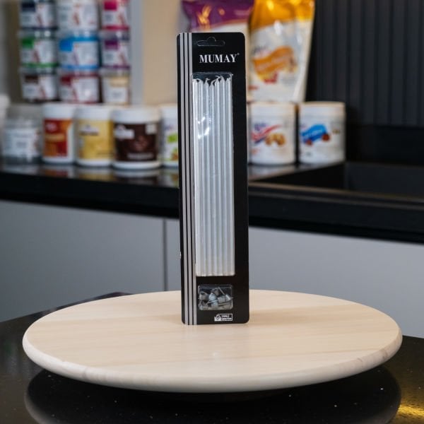 Gümüş Pasta Mumu 7'Li
