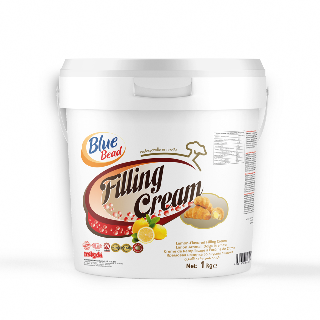 Blue Bead Limonlu Dolgu Kreması 1 Kg