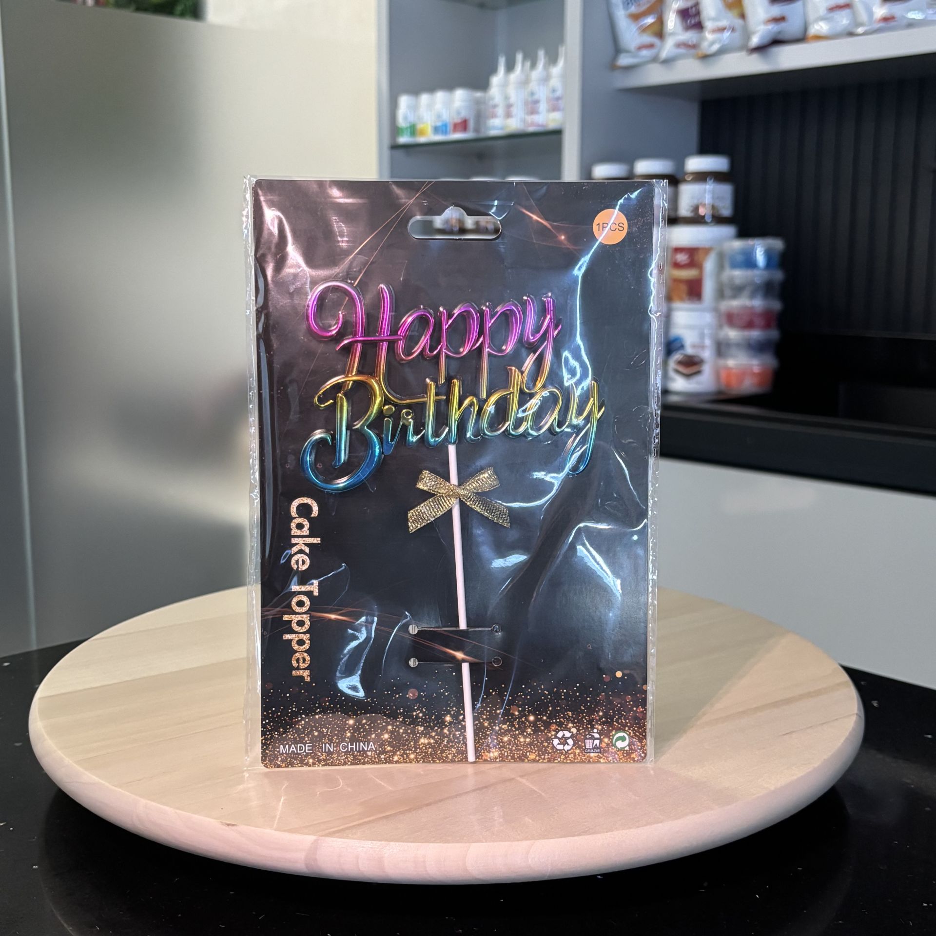 Happy Birthday Renkli Pasta Süsü