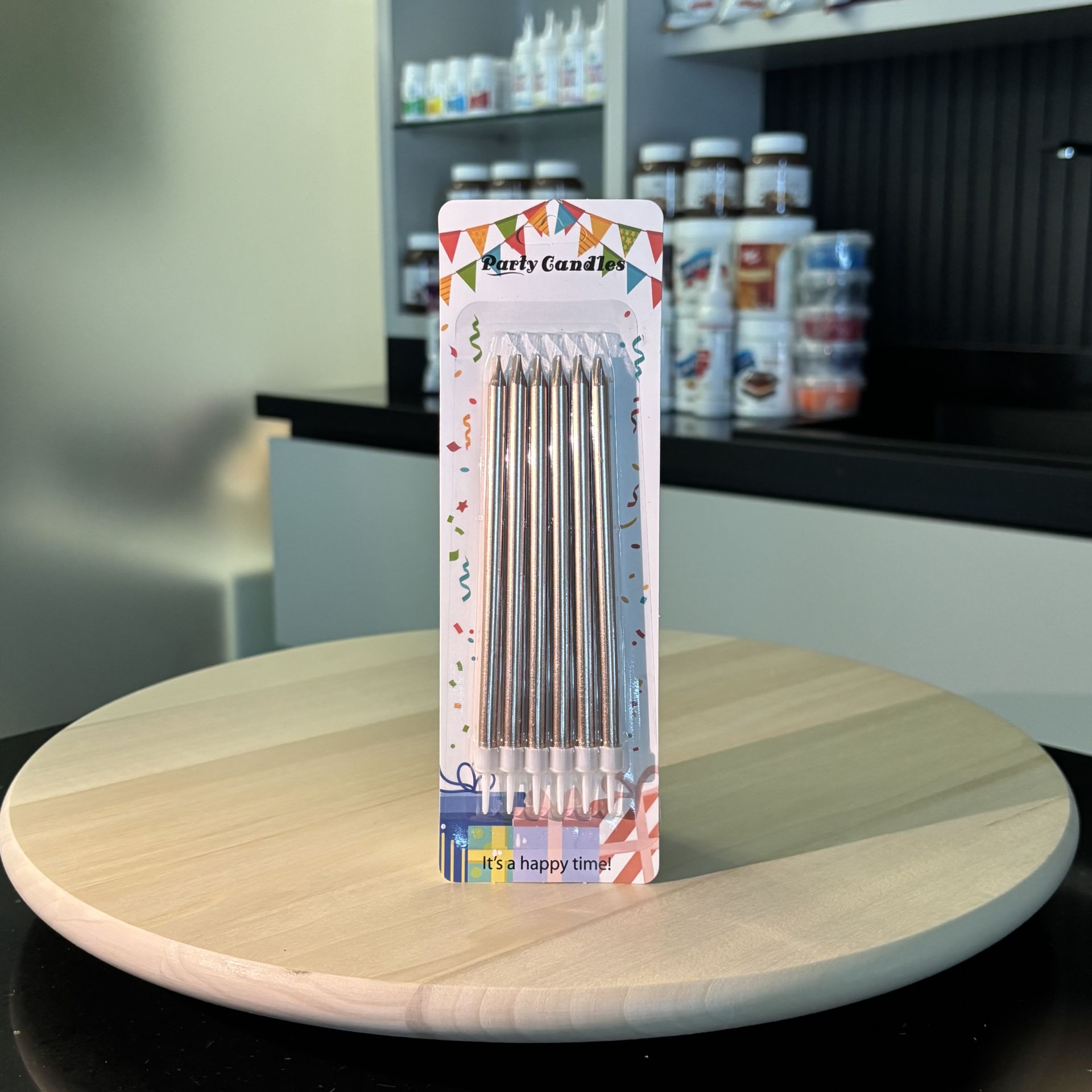 Gümüş Pasta Mumu