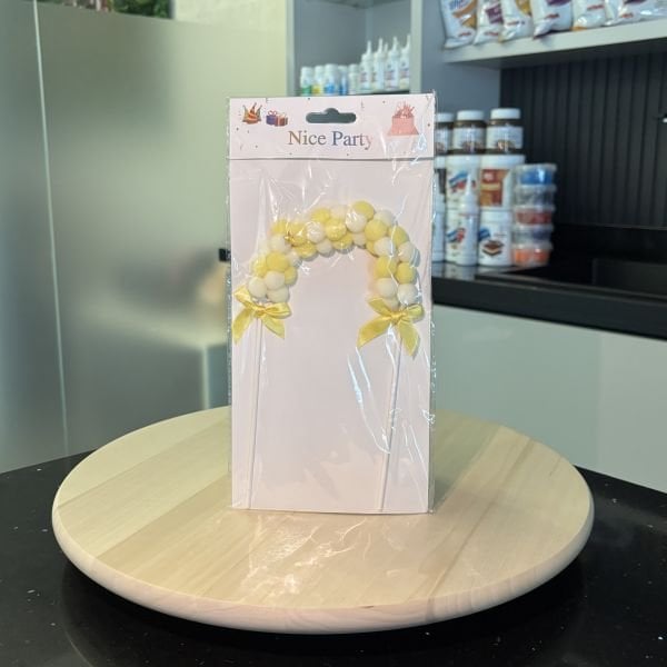 Sarı Ponponlu Pasta Süsü