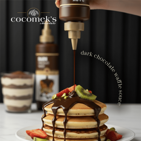 Cocomeks Bitter Çikolatalı Waffle Krep Pankek Sosu 300 GR