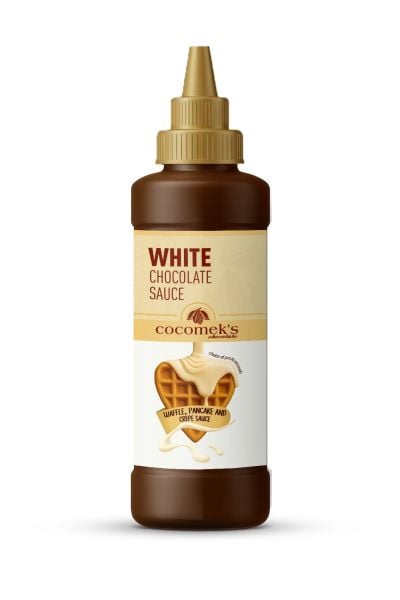 Cocomeks Beyaz Çikolatalı Waffle Krep Pankek Sosu 300 GR