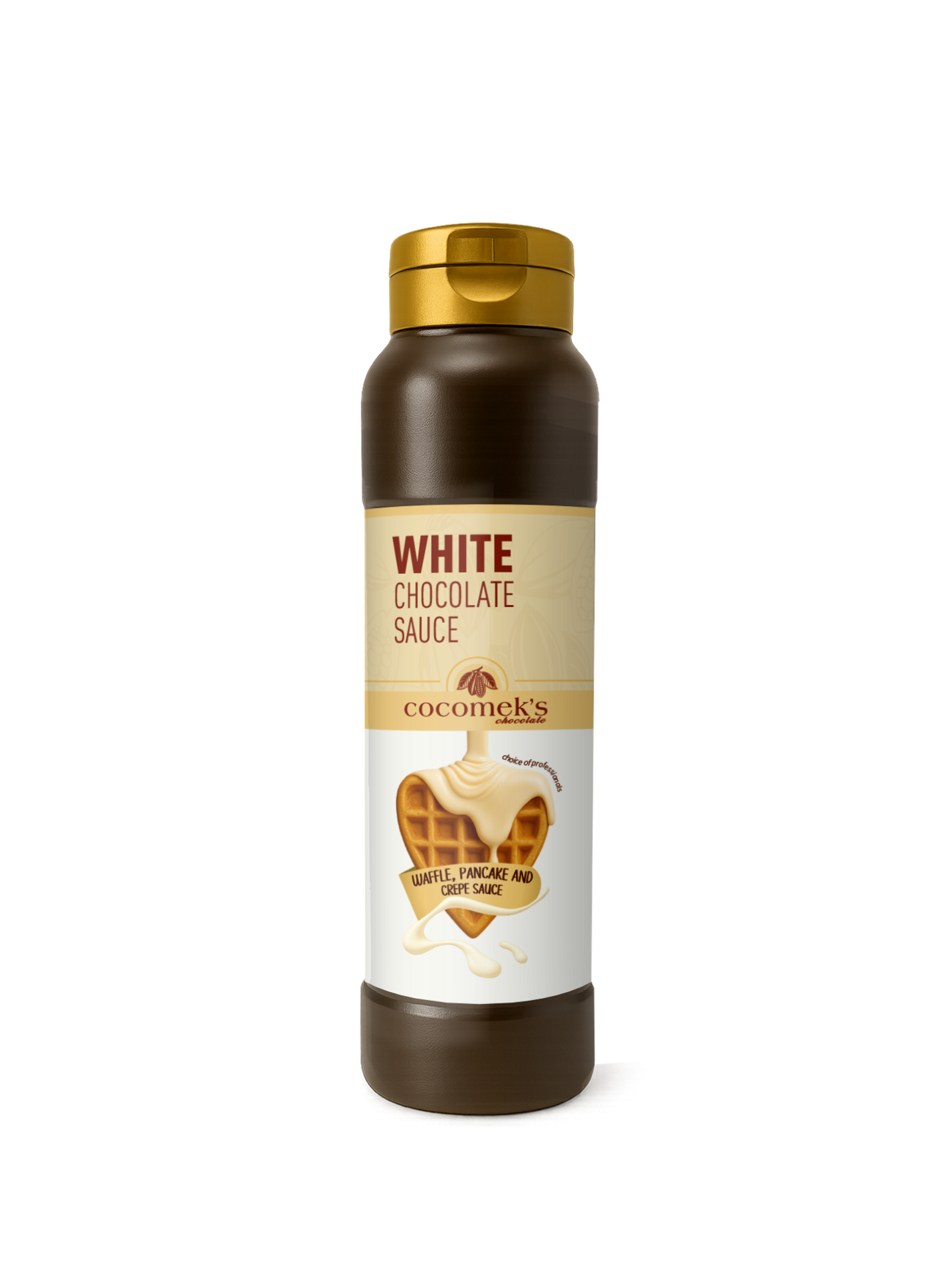Cocomeks Beyaz Çikolatalı Waffle Krep Pankek Sosu 1 KG