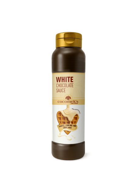 Cocomeks Beyaz Çikolatalı Waffle Krep Pankek Sosu 1 KG