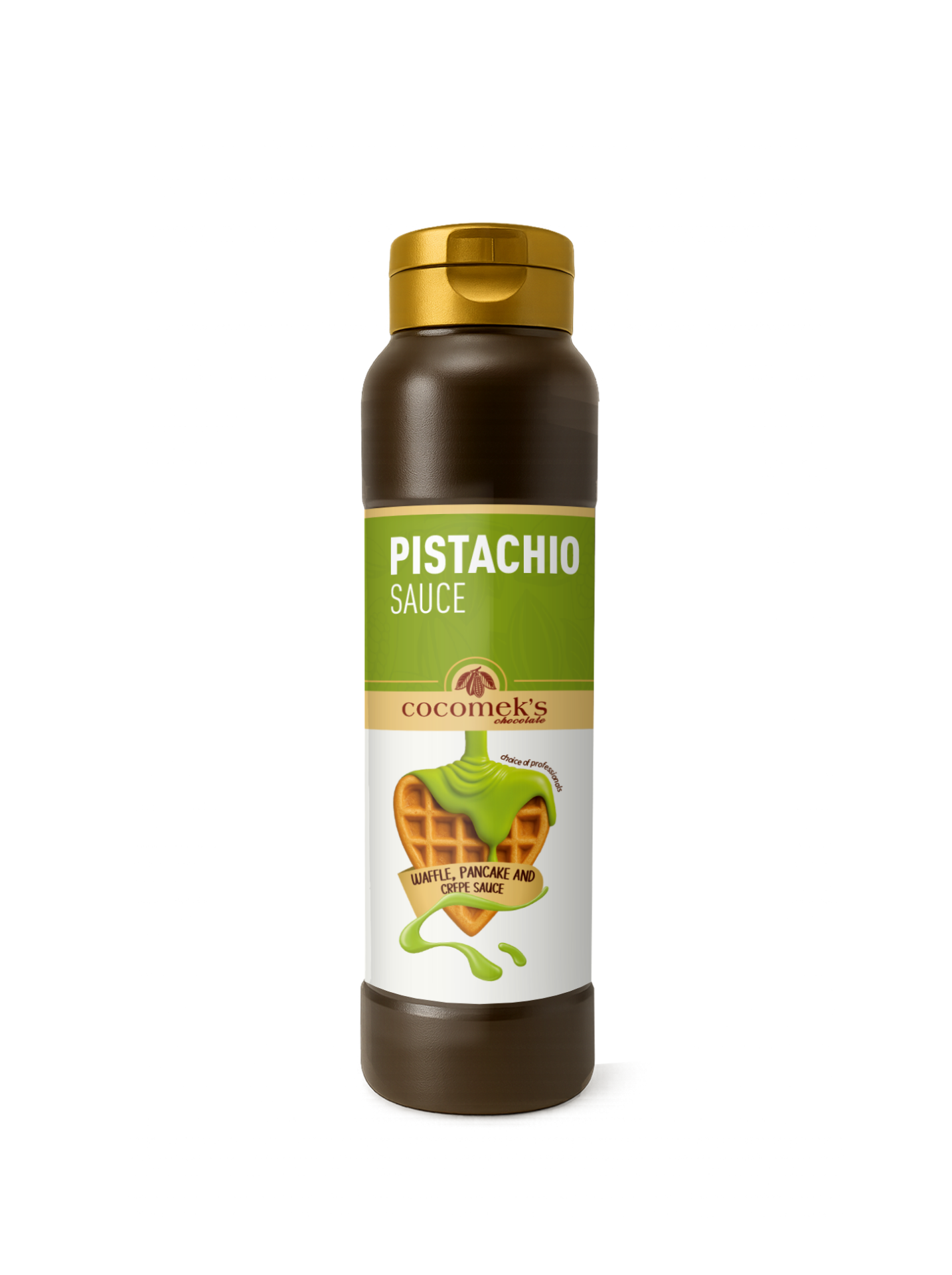Cocomeks Antep Fıstıklı Waffle Krep Pankek Sosu 1 KG