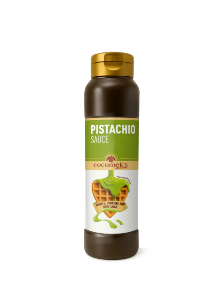 Cocomeks Antep Fıstıklı Waffle Krep Pankek Sosu 1 KG