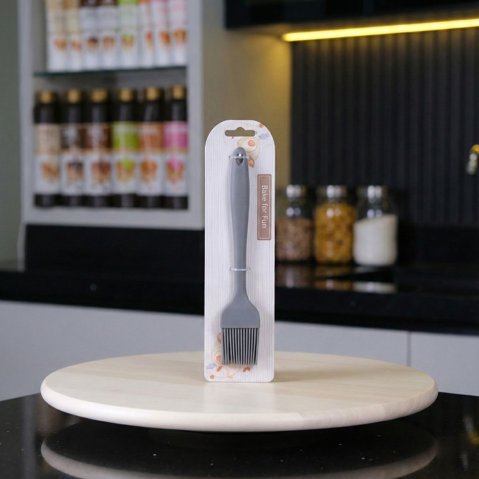 Silikon Yumurta Fırçası Gri