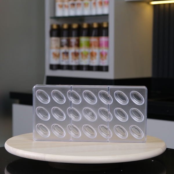 21'Li Yatay Desen Çikolata Kalıbı